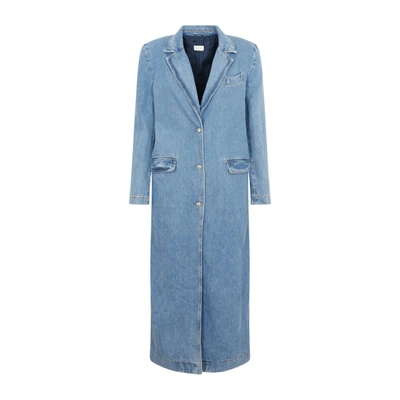 Magda Butrym Denim Coat In Blue