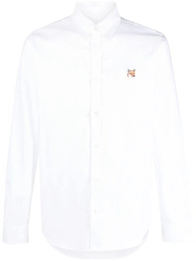 Maison Kitsuné Logo Shirt Clothing In White