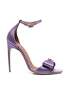 Malone Souliers Emily 110mm Satin Stilettos In Pink & Purple