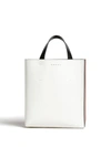 Marni Museo Drawstring Leather Tote Bag In Multicolour