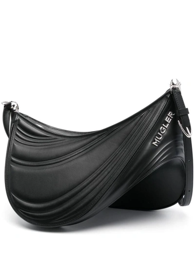Mugler Shoulder Bag Bags In Black