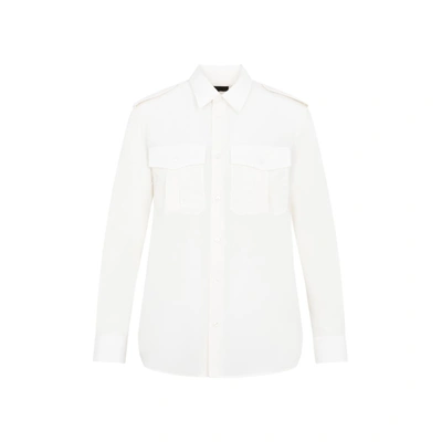 Nili Lotan Jeanette Silk Shirt In White