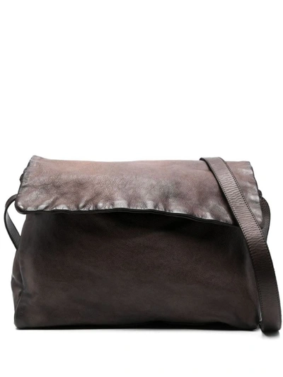 Numero 10 Edmonton Buf Leather Shoulder Bag In Brown
