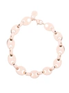 Rabanne Rose Gold Signature Bracelet In Grey