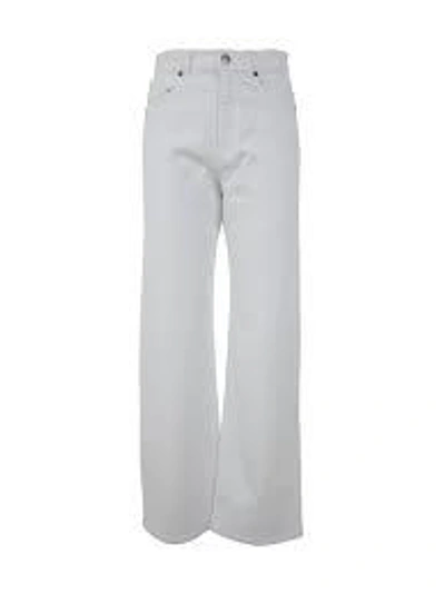 P.a.r.o.s.h Drill Cotton Trousers In White