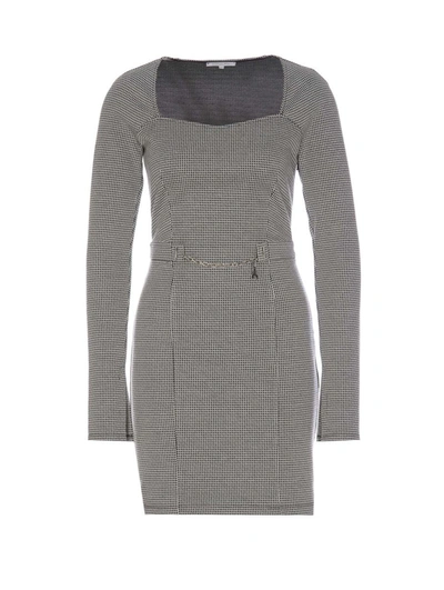 Patrizia Pepe Stretch Dress In Grey