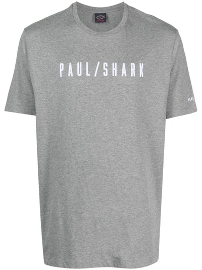Paul & Shark T-shirt Print Clothing In Grey
