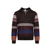 PAUL SMITH PAUL SMITH  ZIP NECK PULLOVER SWEATER