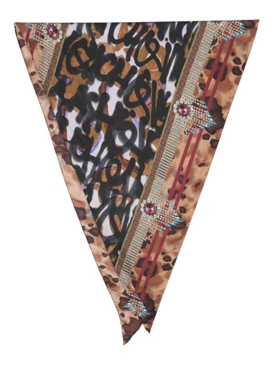 Pierre-louis Mascia Aloeuw Wash Rombo 100x100 Cm Scarf In Multicolour