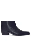 Proenza Schouler Bronco Leather Ankle Boots In Black