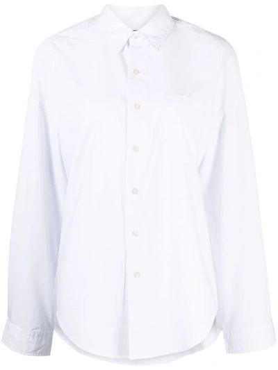 R13 L/s Boxy Button-up Shirt Clothing In White