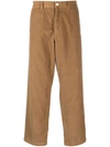 Ranra Corduroy Straight-leg Trousers In Saddle