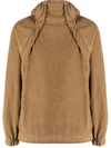 Ranra Side-zip Corduroy Hoodie In Brown