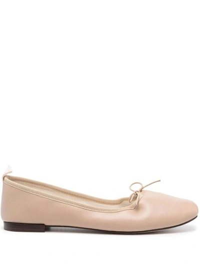 Repetto Garance Leather Ballerina Shoes In 1451 Cachemire