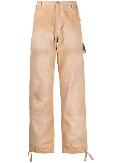 Rhude Chevron Painter Pants In Brown