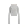 Rick Owens High-neck Extra Long-sleeves Jumper In Nude & Neutrals