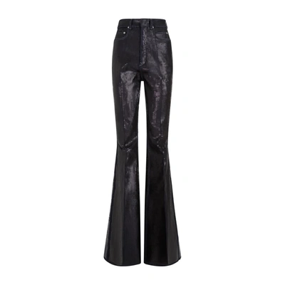 Rick Owens Bolan Bootcut Pants In Blue