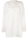 Rohe Róhe Double Layered Organza Top In Nude & Neutrals