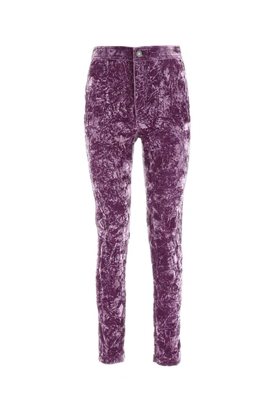 Saint Laurent Pant Pants In Purple