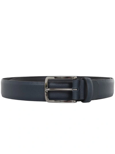 Sait Saffiano Leather Belt Accessories In Blue