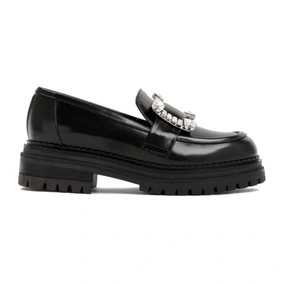 Sergio Rossi Sr Prince Loafer Shoes In Black