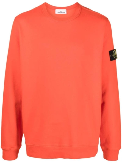 Stone Island Sweatshirt Clothing In Yellow & Orange