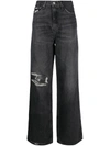 Tommy Jeans Claire Hr Wide Ag8081 Clothing In Black
