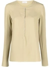 Veronique Leroy Véronique Leroy Silk-crepe Tunisian Top In Pascolo