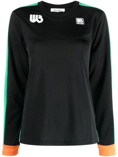 Wales Bonner Commune Long Sleeve Tee Clothing In Black