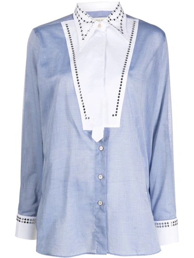 Wales Bonner River Shirt Clothing In Blue