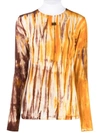 Wales Bonner Abstract-print Long-sleeve T-shirt In Yellow