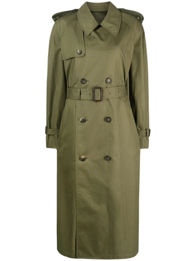 Wardrobe.nyc Trench Coat Clothing In Green
