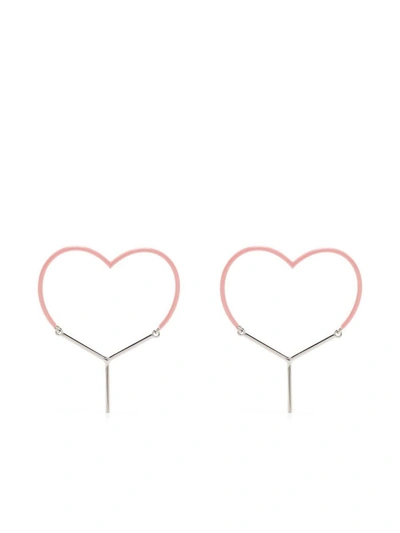 Y/project Multicolor Mini Y Heart Earrings