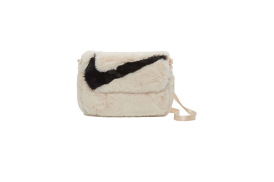 Pre-owned Nike Sportswear Futura 365 Faux Fur Crossbody Bag (1l) Guava Ice/guava Ice/black