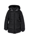 Monnalisa Genuine Down Technical Fabric Down Jacket In Black