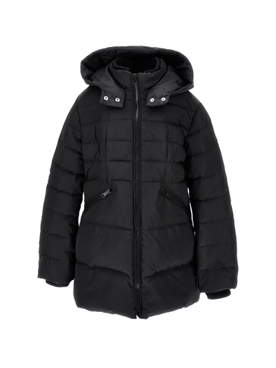 Monnalisa Kids'   Genuine Down Technical Fabric Down Jacket In Black