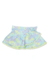 Shade Critters Kids' Watercolor Floral Cover-up Skirt In Multi
