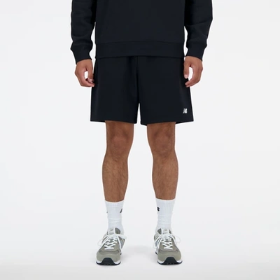 New Balance Mens  Athletics Woven Shorts In Black/white