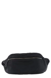 Bottega Veneta Large Nylon Belt Bag In 8803 Black/ Silver