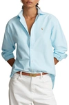 Polo Ralph Lauren Relaxed Fit Cotton Oxford Shirt In Acadia Blue