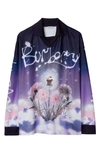 Burberry Dandelion Graphic-print T-shirt In Ribbon Ip Pat