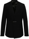 Givenchy Single-breasted Long-sleeved Blazer In Black
