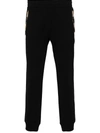 Moschino Logo-lettering Cotton Track Pants In Black
