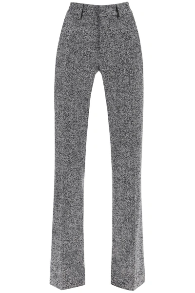 ALESSANDRA RICH PANTS WITH HERRINGBONE MOTIF