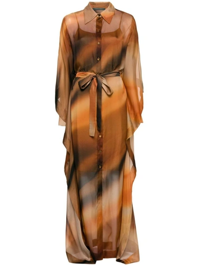 Alberta Ferretti Dresses In Brown