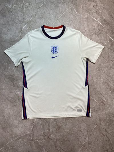 Pre-owned Jersey X Nike Blokecore Nike England Jersey 2020 Stadium Home Soccer In White