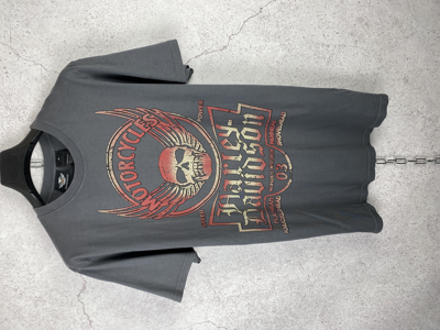 Pre-owned Harley Davidson X Vintage Harley Davidson Tee T Shirt In Grey