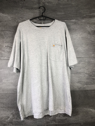 Pre-owned Carhartt X Vintage Carhartt Men's T-shirt Size 2xl Gray Short Sleeve Pocket In Grey