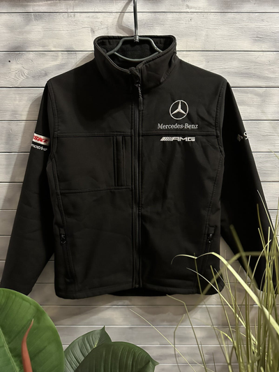 Pre-owned Mercedes Benz X Racing Light Jacket Mercedes-benz Amg Racing Result In Black