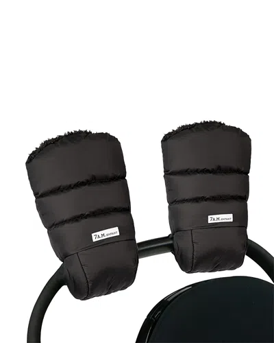 7am Enfant 7am Classic Warmmuffs In Black Plush